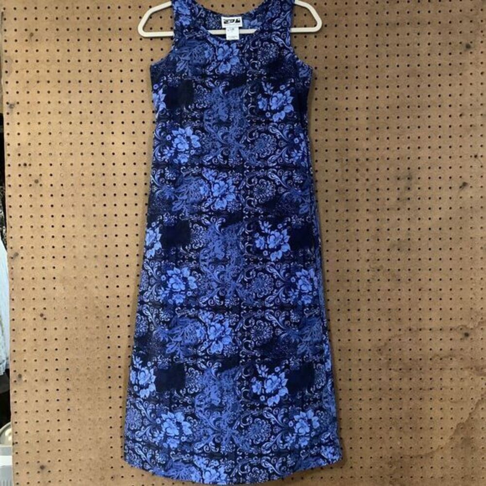 Speechless Vintage Maxi Dress 90s Y2k‎ Floral Blue Full Length Sleeveless 16